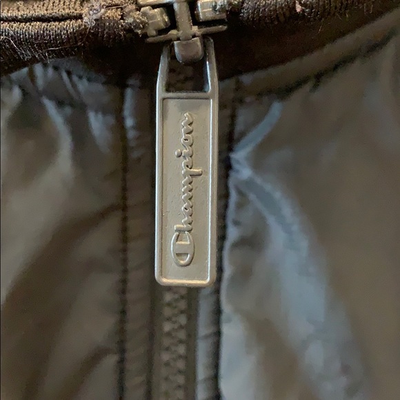 Men’s Black Champion ‘Phys Ed Warm-Up’ Jacket Sz L - Picture 5 of 8